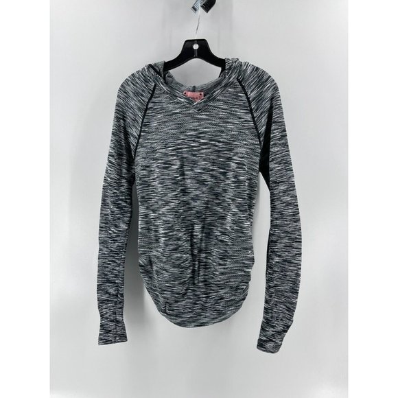 Emma's Expressions Maternity Women's Gray Hooded Sweatshirt Hoodie Size Medium - Picture 2 of 11